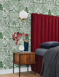 4197-83755 Anoki Green Scenic Woodlands Wallpaper