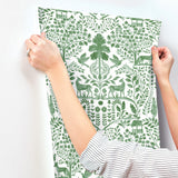 4197-83755 Anoki Green Scenic Woodlands Wallpaper