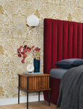 4197-83756 Anoki Yellow Scenic Woodlands Wallpaper