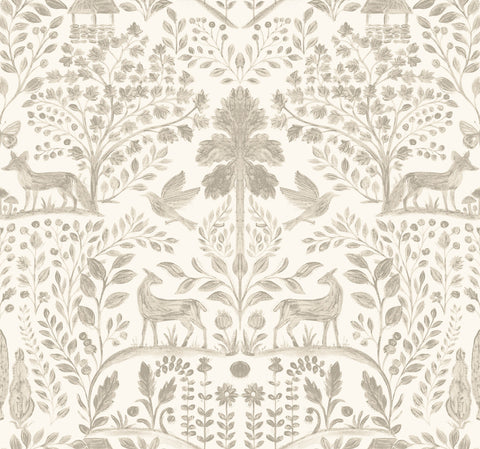 4197-83757 Anoki Beige Scenic Woodlands Wallpaper