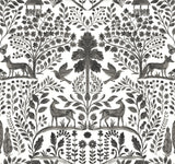 4197-83758 Anoki Black Scenic Woodlands Wallpaper