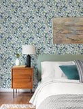 4197-83759 Wonder Teal Woodland Animals Wallpaper