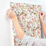  4197-83760 Wonder Orange Woodland Animals Wallpaper