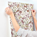 4197-83761 Wonder Plum Woodland Animals Wallpaper
