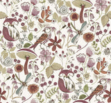 4197-83761 Wonder Plum Woodland Animals Wallpaper