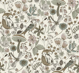  4197-83762 Wonder Chocolate Woodland Animals Wallpaper
