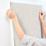 4197-84002 Layton Taupe Climbing Vines Wallpaper