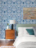 4197-84003 Anoki Blue Scenic Woodlands Wallpaper