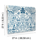 4197-84003 Anoki Blue Scenic Woodlands Wallpaper