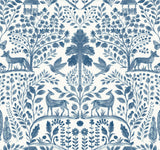 4197-84003 Anoki Blue Scenic Woodlands Wallpaper