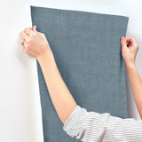  4201-16043 Midolin Blue Texture Wallpaper