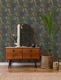  4201-20105 Ängslycka Charcoal Forest Botanicals Wallpaper