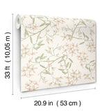 4201-20111 Paradis Blush Bouquet Toss Wallpaper