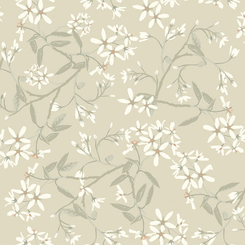 4201-20112 Paradis Beige Bouquet Toss Wallpaper