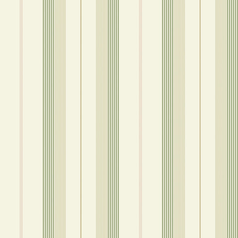 4201-20117 Herrgård Green Stripe Wallpaper