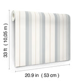  4201-20119 Herrgård Light Blue Stripe Wallpaper