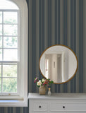 4201-20120 Herrgård Navy Stripe Wallpaper