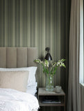4201-20121 Herrgård Evergreen Stripe Wallpaper