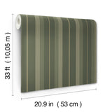 4201-20121 Herrgård Evergreen Stripe Wallpaper