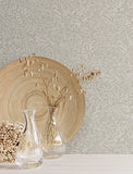 4201-20127 Kristina Taupe Botanical Wallpaper