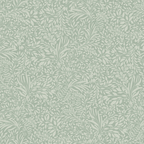 4201-20128 Kristina Teal Botanical Wallpaper