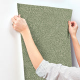 4201-20129 Kristina Evergreen Botanical Wallpaper