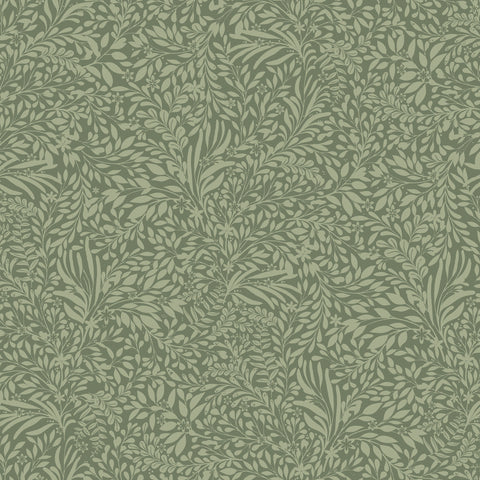4201-20129 Kristina Evergreen Botanical Wallpaper