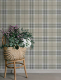 4201-20130 Emma Grey Plaid Wallpaper