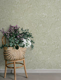 4201-48003 Siv Sage Botanical Wallpaper