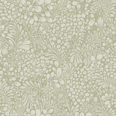 4201-48003 Siv Sage Botanical Wallpaper
