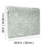4201-48004 Siv Slate Botanical Wallpaper