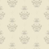 4201-48006 Gullvie Cream Pansies Wallpaper