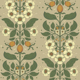  4201-48012 Rosa Light Brown Floral Columns Wallpaper