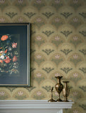 4201-48015 Maj Light Brown Floral Damask Wallpaper