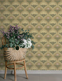 4201-48015 Maj Light Brown Floral Damask Wallpaper