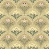 4201-48015 Maj Light Brown Floral Damask Wallpaper