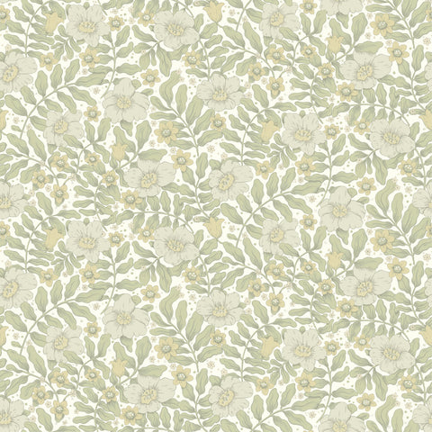 4201-48019 Maggan Sage Floral Trail Wallpaper