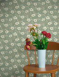 4201-48020 Maggan Sea Green Floral Trail Wallpaper