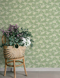 4201-48021 Maggan Jade Floral Trail Wallpaper