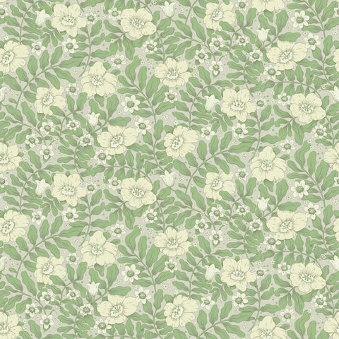 4201-48021 Maggan Jade Floral Trail Wallpaper
