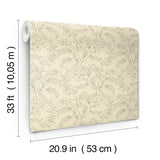  4201-48024 Syren Khaki Dainty Floral Wallpaper