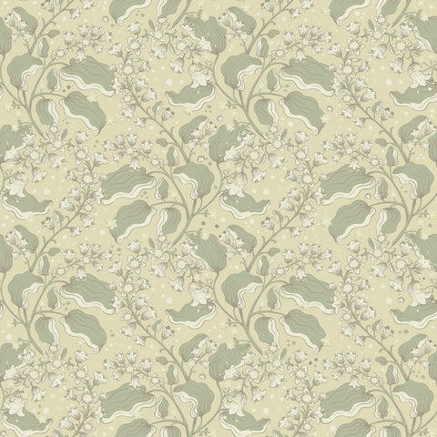  4201-48025 Syren Light Green Dainty Floral Wallpaper