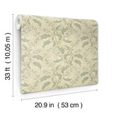 4201-48025 Syren Light Green Dainty Floral Wallpaper