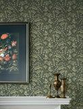 4201-48026 Syren Evergreen Dainty Floral Wallpaper