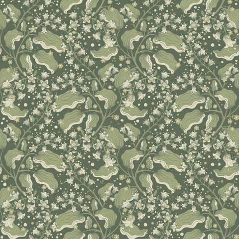 4201-48026 Syren Evergreen Dainty Floral Wallpaper