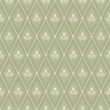 4201-48030 Alma Moss Diamond Floral Wallpaper