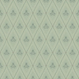 4201-48031 Alma Mint Diamond Floral Wallpaper