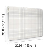 4201-92123 Emma Dove Plaid Wallpaper