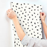 4203-27542 Animal Spots Black Polka Dot Wallpaper