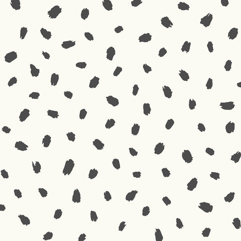 4203-27542 Animal Spots Black Polka Dot Wallpaper